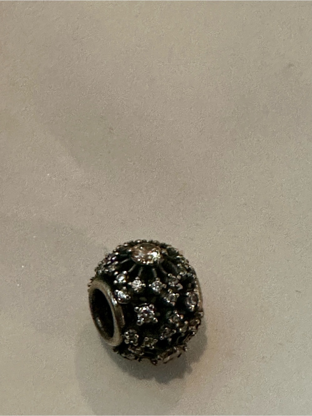 Classic Pavé Pandora Bead - Silver